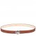 Longchamp | La Médaille Ladies' belt Cognac - Leather | Cognac