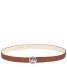 Longchamp | La Médaille Ladies' belt Cognac - Leather | Cognac