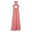 Longchamp | Long dress Blush - Vichy jacquard | Blush