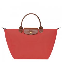 Longchamp | Le Pliage Original M Handbag Tomato - Recycled canvas | Tomato