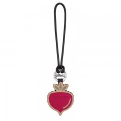 Longchamp | Longcharm Keyring Beetroot - Leather | Beetroot