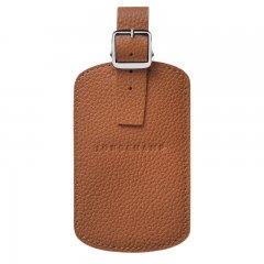 Longchamp | Le Foulonné Luggage tag Caramel - Leather | Caramel