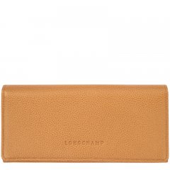 Longchamp | Le Foulonné Continental wallet Walnut - Leather | Walnut