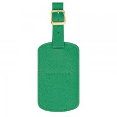 Longchamp | Le Foulonné Luggage tag Green - Leather | Green