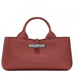 Longchamp | Le Roseau S Handbag Chestnut - Leather | Chestnut