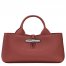 Longchamp | Le Roseau S Handbag Chestnut - Leather | Chestnut