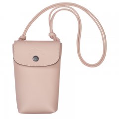 Longchamp | Le Pliage Xtra Phone case with leather lace Nude - Leather | Nude