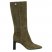 Longchamp | Allure Heel boots Khaki - Leather | Khaki