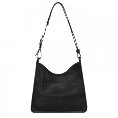 Longchamp | Le Foulonné M Hobo bag Black - Leather | Black