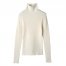 Longchamp | High collar fitted jumper Ecru - Knit | Ecru