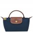 Longchamp | Le Pliage Original Pouch with handle Navy - Recycled canvas | Navy