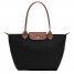 Longchamp | Le Pliage Original M Tote bag Black - Recycled canvas | Black