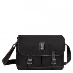 Longchamp | Boxford L Crossbody bag Black - Recycled canvas | Black