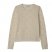 Longchamp | Round neck sweater Ecru - Embroidered knit | Ecru