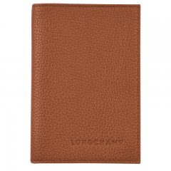 Longchamp | Le Foulonné Passport cover Caramel - Leather | Caramel