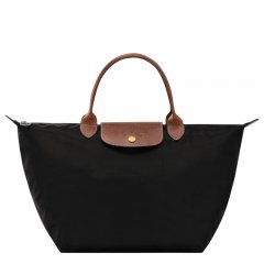 Longchamp | Le Pliage Original M Handbag Black - Recycled canvas | Black