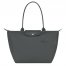 Longchamp | Le Pliage Green L Tote bag Graphite - Recycled canvas | Graphite