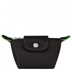 Longchamp | Le Pliage Green Coin purse Black - Recycled canvas | Black