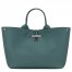 Longchamp | Le Roseau L Handbag Cedar - Leather | Cedar