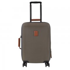 Longchamp | Boxford S Suitcase Brown - Recycled canvas | Brown