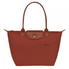 Longchamp | Le Pliage Green M Tote bag Chestnut - Recycled canvas | Chestnut