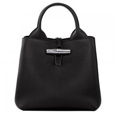 Longchamp | Le Roseau S Handbag Black - Leather | Black