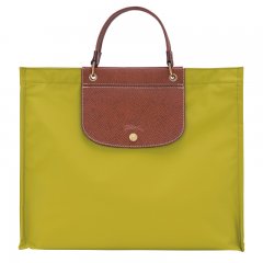 Longchamp | Cabas L Tote Bag Kiwi Green - Canvas | Kiwi Green