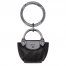 Longchamp | Le Pliage Xtra Key ring Black - Leather | Black