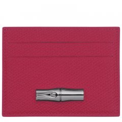 Longchamp | Le Roseau Card holder Beetroot - Leather | Beetroot