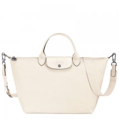 Longchamp | Le Pliage Xtra L Handbag Ecru - Leather | Ecru