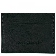 Longchamp | Le Foulonné Card holder Black - Leather | Black