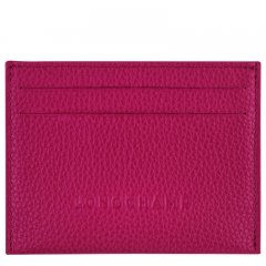 Longchamp | Le Foulonné Card holder Beetroot - Leather | Beetroot