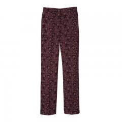 Longchamp | Trousers Eggplant - Printed gabardine | Eggplant