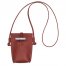 Longchamp | Le Roseau Phone case Chestnut - Leather | Chestnut