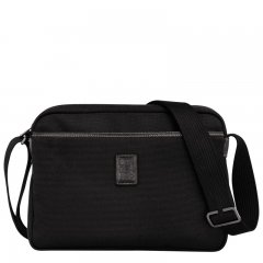 Longchamp | Boxford M Camera bag Black - Recycled canvas | Black