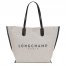 Longchamp | Essential L Tote bag Ecru - Canvas | Ecru