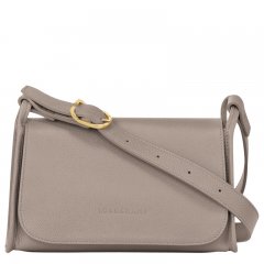 Longchamp | Le Foulonné M Crossbody bag Turtledove - Leather | Turtledove