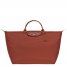 Longchamp | Le Pliage Green L Travel bag Chestnut - Recycled canvas | Chestnut