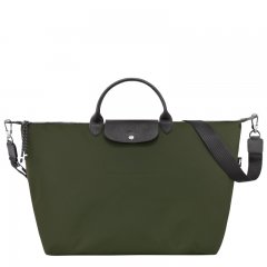 Longchamp | Le Pliage Energy L Travel bag Khaki - Recycled canvas | Khaki