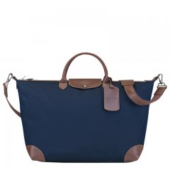 Longchamp | Boxford L Travel bag Blue - Recycled canvas | Blue