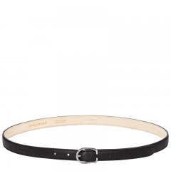 Longchamp | Le Foulonné Ladies' belt Black - Leather | Black