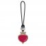 Longchamp | Longcharm Keyring Beetroot - Leather | Beetroot