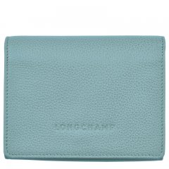 Longchamp | Le Foulonné Wallet Eucalyptus - Leather | Eucalyptus