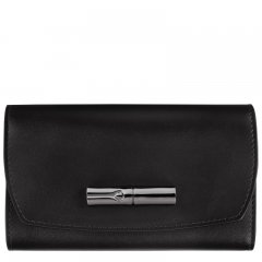 Longchamp | Le Roseau Wallet Black - Leather | Black