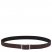 Longchamp | Le Foulonné Men's belt Mocha/Black - Leather | Mocha/Black