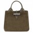 Longchamp | Le Roseau S Handbag Olive - Leather | Olive