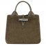 Longchamp | Le Roseau S Handbag Olive - Leather | Olive