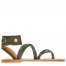 Longchamp | x K.Jacques Sandals Forest - Leather | Forest