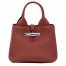 Longchamp | Le Roseau XS Handbag Chestnut - Leather | Chestnut