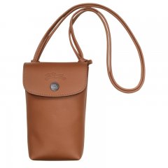 Longchamp | Le Pliage Xtra Phone case with leather lace Cognac - Leather | Cognac